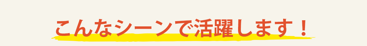 こんなシーンで活躍します